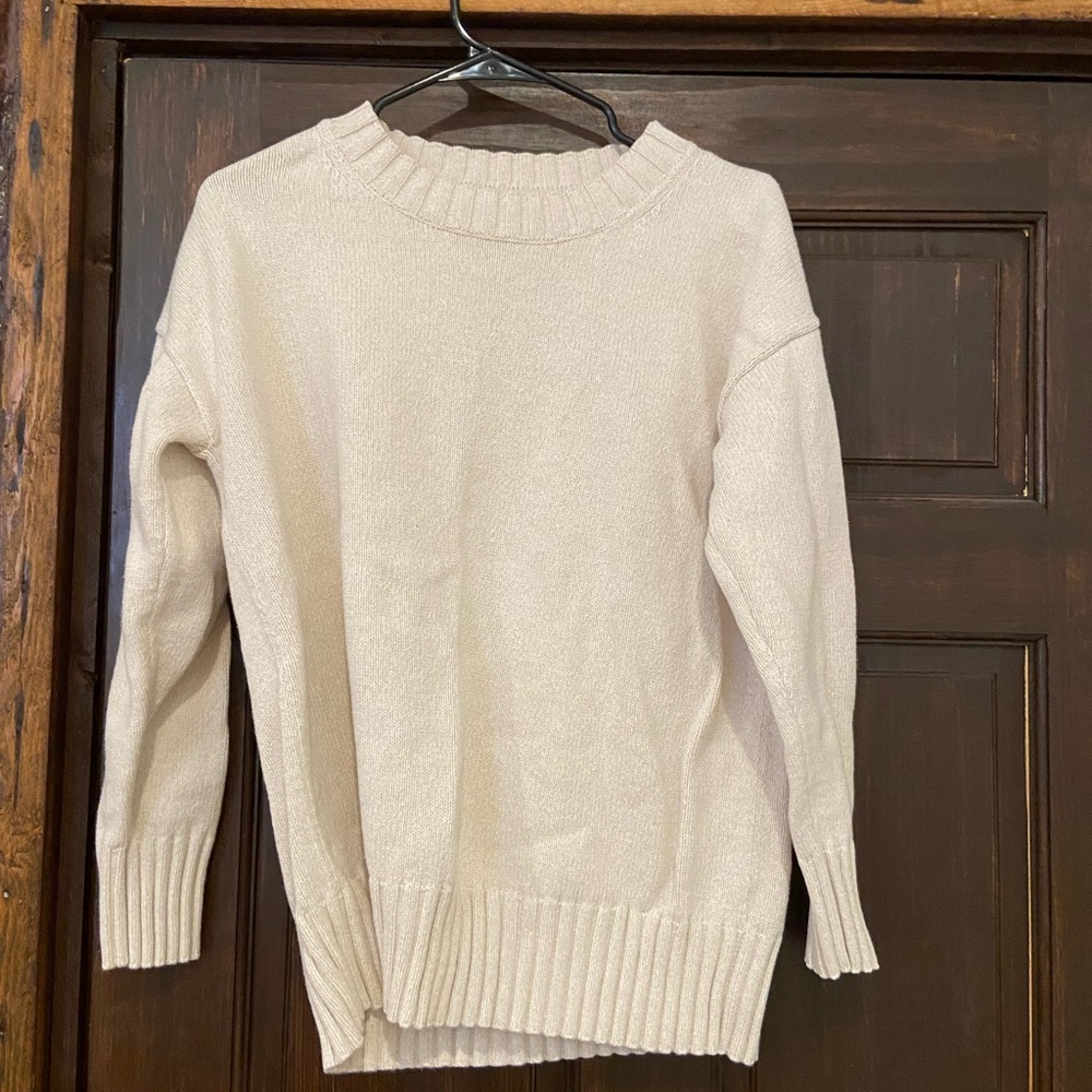 GAP Cream Crew Neck Sweater
